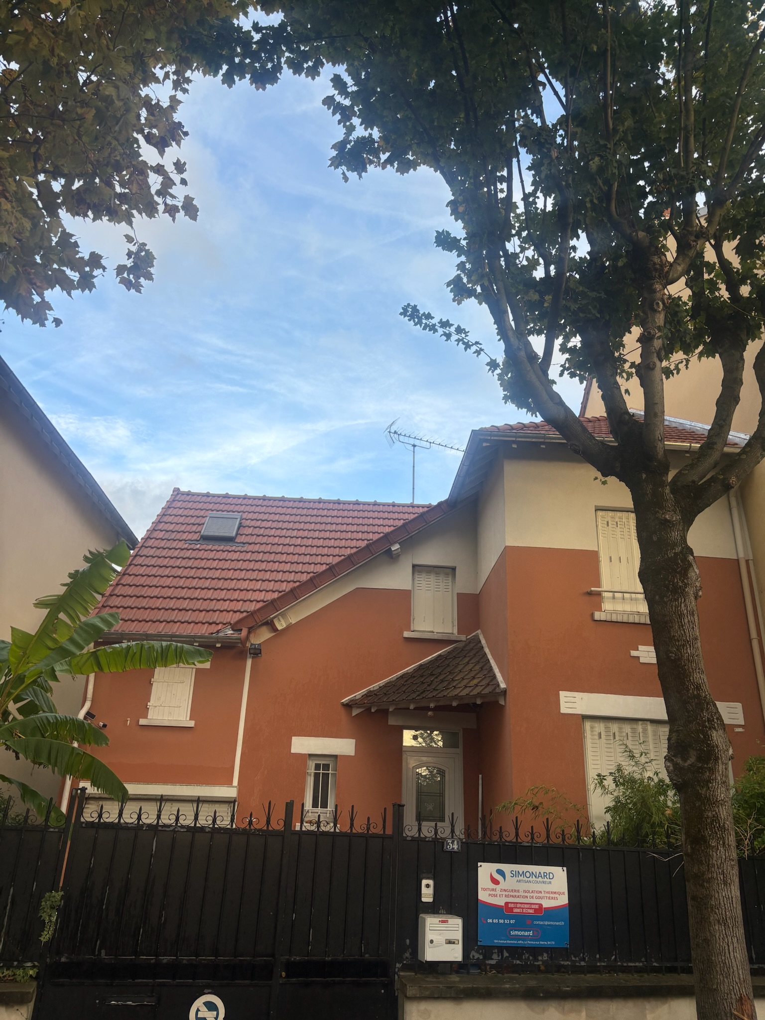 Rénovation de toiture sur pavillon dans le 93